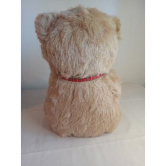 VINTAGE GOFFA CHRISMAS TEDDY BEAR   14" INC PLUSH STUFFED ANIMAL TOY - Picture 3 of 6